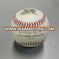 9inch 5oz high quality genuine cowhide leather 50% wool winding baseball balls for training