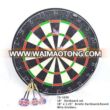 18"x 1.25" Bristle Dartboard with 6pcs Darts